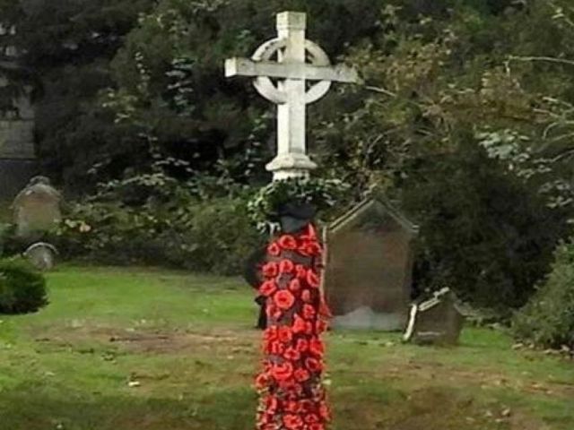 The War Memorial With Poppies