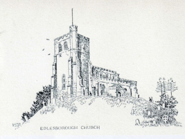 Medieval Church Edlesborough Painting